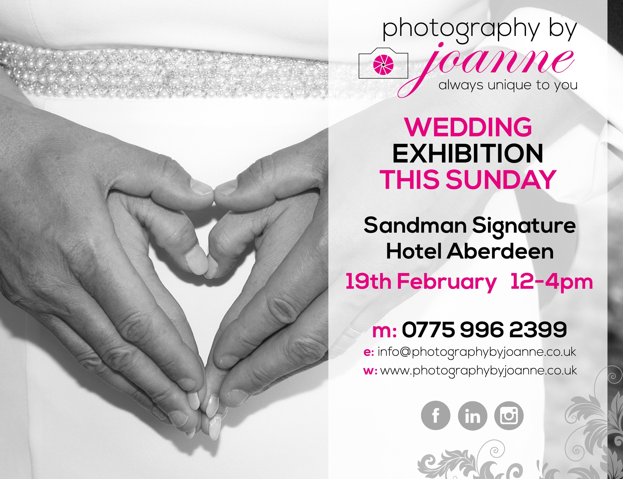 WEDDING EXHIBITION THIS SUNDAY!